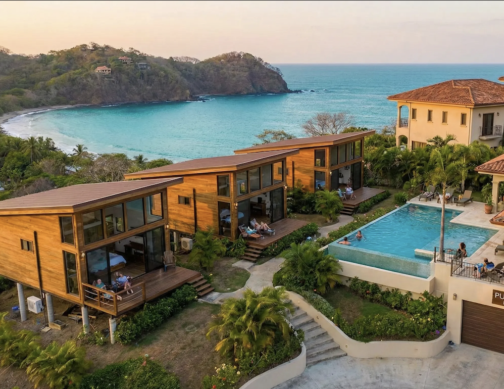 Beach house entrance